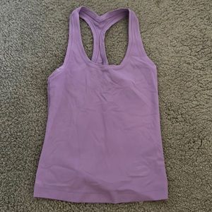 Purple align lulu racer back tank